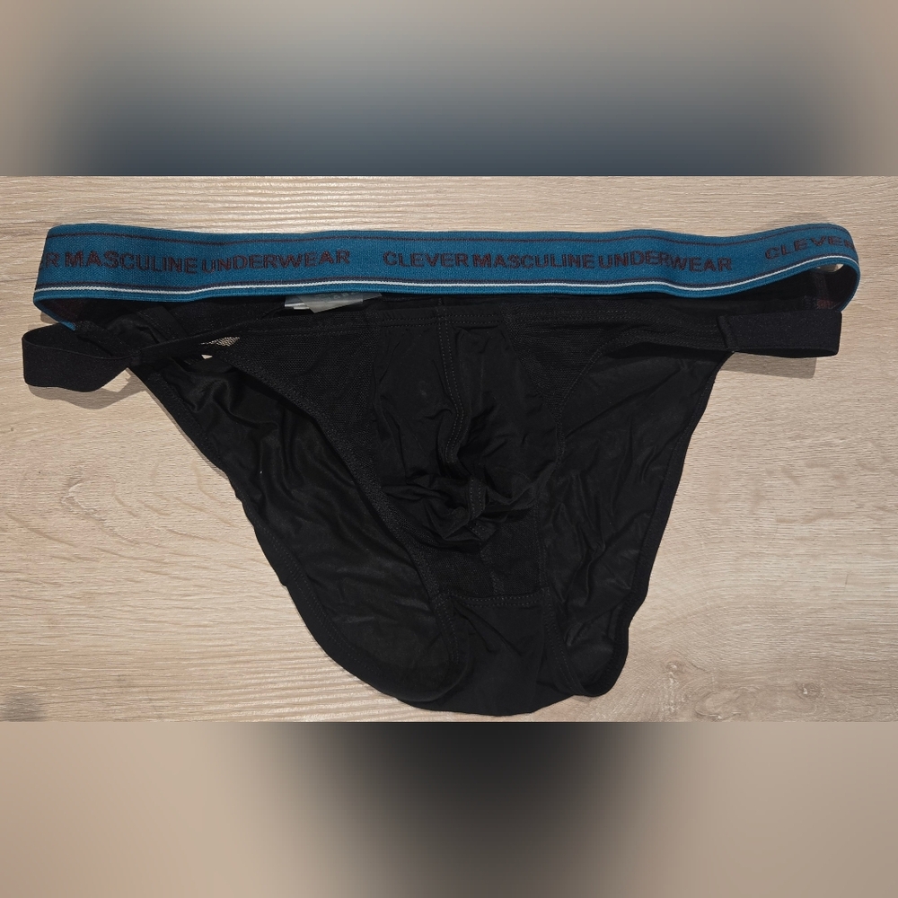 Black Mesh Mens Bikini